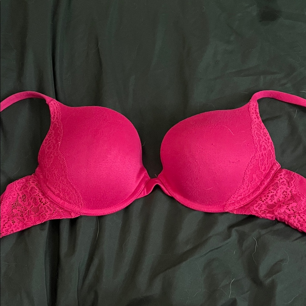 Elegant Pink Lace Bra
